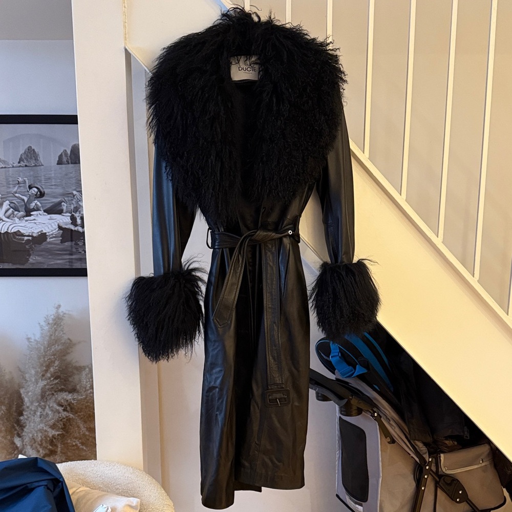 Ducie London Marta Leather Coat